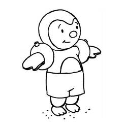 Dessin à colorier: Tchoupi (Personnages de dessins animés) #180347 - Coloriages à Imprimer Gratuits