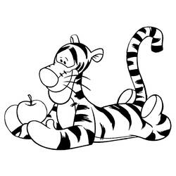Dessin à colorier: Tigrou (Personnages de dessins animés) #188234 - Coloriages à Imprimer Gratuits