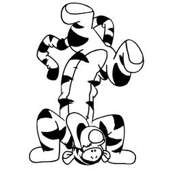 Dessin à colorier: Tigrou (Personnages de dessins animés) #188235 - Coloriages à Imprimer Gratuits