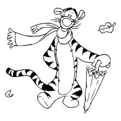 Dessin à colorier: Tigrou (Personnages de dessins animés) #188239 - Coloriages à Imprimer Gratuits