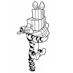 Dessin à colorier: Tigrou (Personnages de dessins animés) #188242 - Coloriages à Imprimer Gratuits