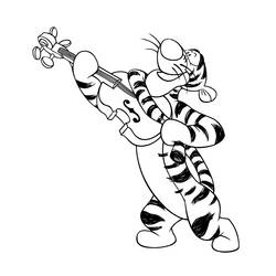 Dessin à colorier: Tigrou (Personnages de dessins animés) #188244 - Coloriages à Imprimer Gratuits