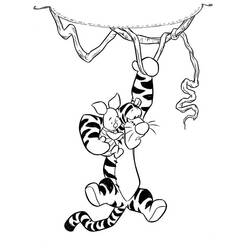 Dessin à colorier: Tigrou (Personnages de dessins animés) #188245 - Coloriages à Imprimer Gratuits