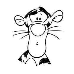 Dessin à colorier: Tigrou (Personnages de dessins animés) #188246 - Coloriages à Imprimer Gratuits