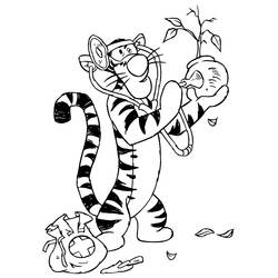 Dessin à colorier: Tigrou (Personnages de dessins animés) #188247 - Coloriages à Imprimer Gratuits