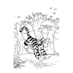 Dessin à colorier: Tigrou (Personnages de dessins animés) #188248 - Coloriages à Imprimer Gratuits