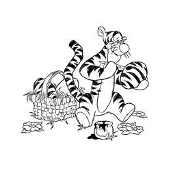 Dessin à colorier: Tigrou (Personnages de dessins animés) #188252 - Coloriages à Imprimer Gratuits