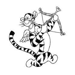 Dessin à colorier: Tigrou (Personnages de dessins animés) #188256 - Coloriages à Imprimer Gratuits