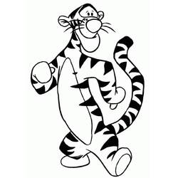 Dessin à colorier: Tigrou (Personnages de dessins animés) #188257 - Coloriages à Imprimer Gratuits