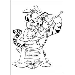 Dessin à colorier: Tigrou (Personnages de dessins animés) #188260 - Coloriages à Imprimer Gratuits