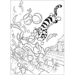 Dessin à colorier: Tigrou (Personnages de dessins animés) #188261 - Coloriages à Imprimer Gratuits