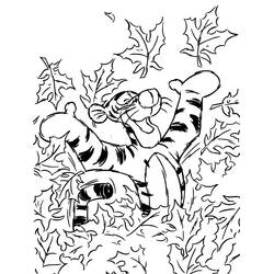 Dessin à colorier: Tigrou (Personnages de dessins animés) #188263 - Coloriages à Imprimer Gratuits
