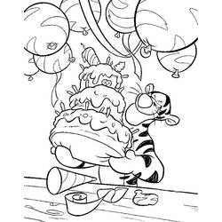 Dessin à colorier: Tigrou (Personnages de dessins animés) #188267 - Coloriages à Imprimer Gratuits