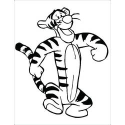Dessin à colorier: Tigrou (Personnages de dessins animés) #188273 - Coloriages à Imprimer Gratuits