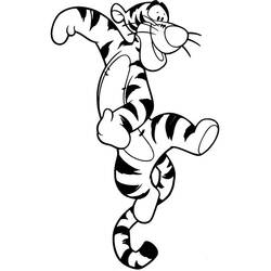 Dessin à colorier: Tigrou (Personnages de dessins animés) #188275 - Coloriages à Imprimer Gratuits