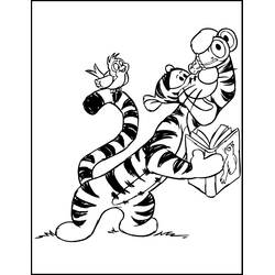Dessin à colorier: Tigrou (Personnages de dessins animés) #188276 - Coloriages à Imprimer Gratuits