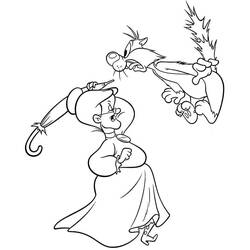 Coloriage à imprimer Titi et Grosminet (Personnages de dessins animés) #190964 pour enfants et adultes