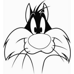 Dessin à colorier: Titi et Grosminet (Personnages de dessins animés) #29214 - Coloriages à Imprimer Gratuits