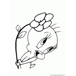 Dessin à colorier: Titi et Grosminet (Personnages de dessins animés) #29224 - Coloriages à Imprimer Gratuits