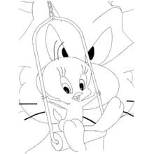 Dessin à colorier: Titi et Grosminet (Personnages de dessins animés) #29240 - Coloriages à Imprimer Gratuits