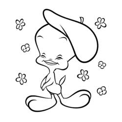 Dessin à colorier: Titi et Grosminet (Personnages de dessins animés) #29250 - Coloriages à Imprimer Gratuits