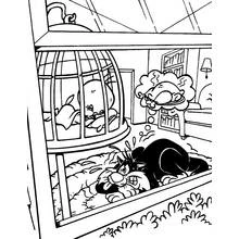 Coloriage à imprimer Titi et Grosminet (Personnages de dessins animés) #29252 pour enfants et adultes