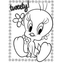Dessin à colorier: Titi et Grosminet (Personnages de dessins animés) #29281 - Coloriages à Imprimer Gratuits
