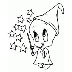 Dessin à colorier: Titi et Grosminet (Personnages de dessins animés) #29286 - Coloriages à Imprimer Gratuits