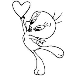 Dessin à colorier: Titi et Grosminet (Personnages de dessins animés) #29311 - Coloriages à Imprimer Gratuits