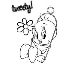 Dessin à colorier: Titi et Grosminet (Personnages de dessins animés) #29472 - Coloriages à Imprimer Gratuits