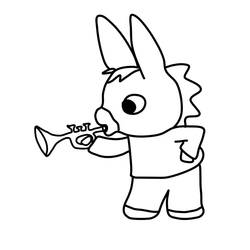 Dessin à colorier: Trotro (Personnages de dessins animés) #178707 - Coloriages à Imprimer Gratuits