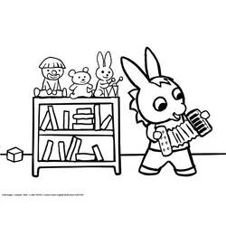 Dessin à colorier: Trotro (Personnages de dessins animés) #33950 - Coloriages à Imprimer Gratuits
