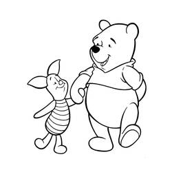 Dessin Winnie l'Ourson (Personnages de dessins animés) #185872 à colorier pour petits et grands