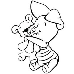 Dessin Winnie l'Ourson (Personnages de dessins animés) #185873 à colorier pour petits et grands