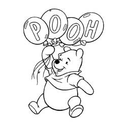 Coloriage Winnie l'Ourson (Personnages de dessins animés) #185878, dessin gratuit prêt à imprimer