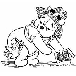 Dessin Winnie l'Ourson (Personnages de dessins animés) #185893 à colorier pour petits et grands