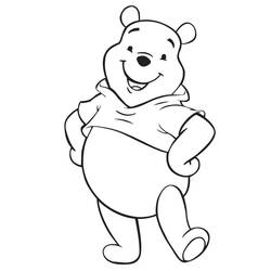 Coloriage Winnie l'Ourson (Personnages de dessins animés) #185897 à imprimer et colorier