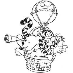 Coloriage gratuit Winnie l'Ourson (Personnages de dessins animés) #185899 à colorier aux crayons