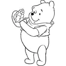 Coloriage Winnie l'Ourson (Personnages de dessins animés) #28635 à imprimer et colorier