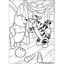 Coloriage Winnie l'Ourson (Personnages de dessins animés) #28641 à imprimer et colorier