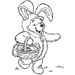 Dessin à colorier: Winnie l'Ourson (Personnages de dessins animés) #28644 - Coloriages à Imprimer Gratuits