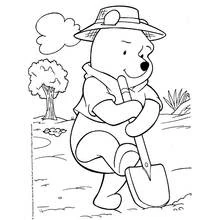 Coloriage Winnie l'Ourson (Personnages de dessins animés) #28646 à imprimer et colorier