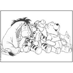 Dessin à colorier: Winnie l'Ourson (Personnages de dessins animés) #28649 - Coloriages à Imprimer Gratuits