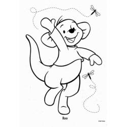 Dessin à colorier: Winnie l'Ourson (Personnages de dessins animés) #28667 - Coloriages à Imprimer Gratuits