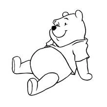 Dessin à colorier: Winnie l'Ourson (Personnages de dessins animés) #28681 - Coloriages à Imprimer Gratuits
