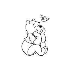 Dessin à colorier: Winnie l'Ourson (Personnages de dessins animés) #28690 - Coloriages à Imprimer Gratuits