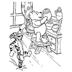Coloriage imprimable Winnie l'Ourson (Personnages de dessins animés) #28694 à colorier gratuitement