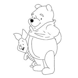 Coloriage Winnie l'Ourson (Personnages de dessins animés) #28712 à imprimer et colorier