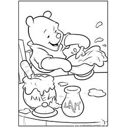 Coloriage Winnie l'Ourson (Personnages de dessins animés) #28733 à imprimer et colorier