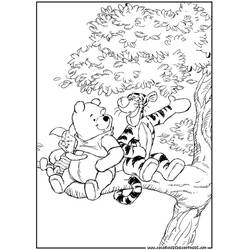 Coloriage Winnie l'Ourson (Personnages de dessins animés) #28783 à imprimer et colorier